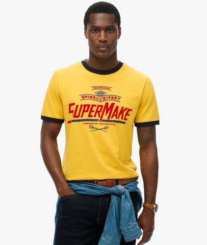 Men's Modern Industry Relaxed T-shirt Gold / Utah Gold - Size: Xxxl - Superdry - Modalova