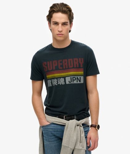 Men's Japan Stripe Relaxed T-shirt / Eclipse - Size: S - Superdry - Modalova