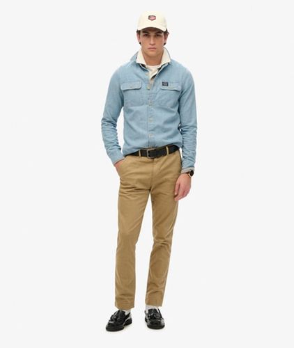 Men's International Chino Pants Brown / American Beige - Size: 32/32 - Superdry - Modalova