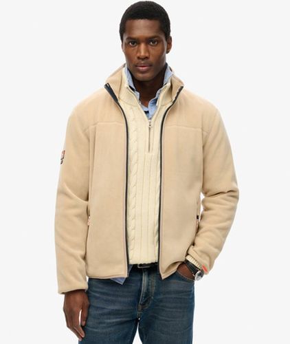Men's Active Full Zip Fleece / Oatmeal Beige - Size: L - Superdry - Modalova