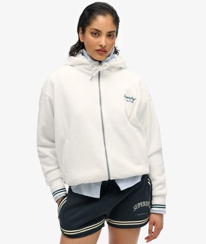 Damen Country Club Velours-kapuzenjacke - Größe: 36 - Superdry - Modalova