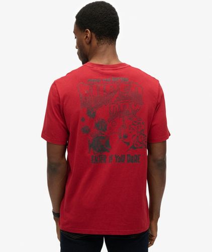 Men's Locker Geschnittenes T-shirt mit B-movie-grafik - Größe: M - Superdry - Modalova