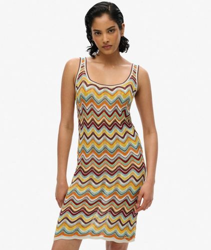 Damen Mini-strickkleid mit Zickzackmuster - Größe: 44 - Superdry - Modalova