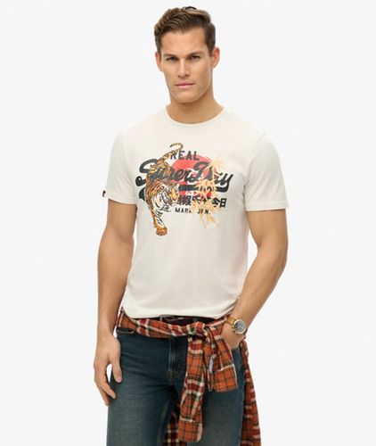 Men's Vintage Logo Tokyo Relaxed T-shirt - Größe: L - Superdry - Modalova