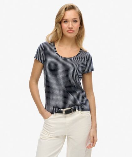 Women's Studios T-shirt mit Tiefem Ausschnitt - Größe: 46 - Superdry - Modalova