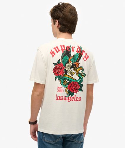 Herren Neo Trad Locker Geschnittenes T-shirt mit Tattoo-grafik - Größe: Xxxl - Superdry - Modalova