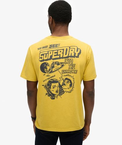 Herren Locker Geschnittenes T-shirt mit B-movie-grafik - Größe: M - Superdry - Modalova