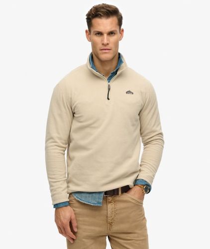 Herren Polar Fleecejacke mit Halblangem Reißverschluss - Größe: L - Superdry - Modalova