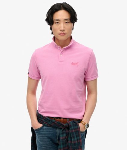 Men's Vintage Destroy Polo Shirt Pink / Fuchsia Pink - Size: Xxxl - Superdry - Modalova
