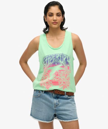 Damen Psych Surf Racer-tanktop mit Grafik - Größe: 38 - Superdry - Modalova