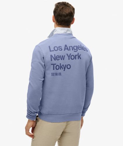 Men's Core City Sweatshirt mit Rundhalsausschnitt und Logo - Größe: L - Superdry - Modalova