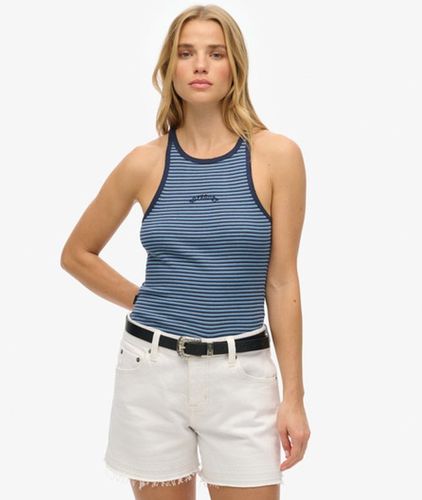 Women's Gestreiftes Essential Logo Racer-tanktop - Größe: 38 - Superdry - Modalova