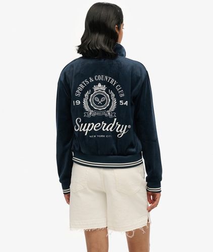 Women's Country Club Jersey-bomberjacke - Größe: 42 - Superdry - Modalova