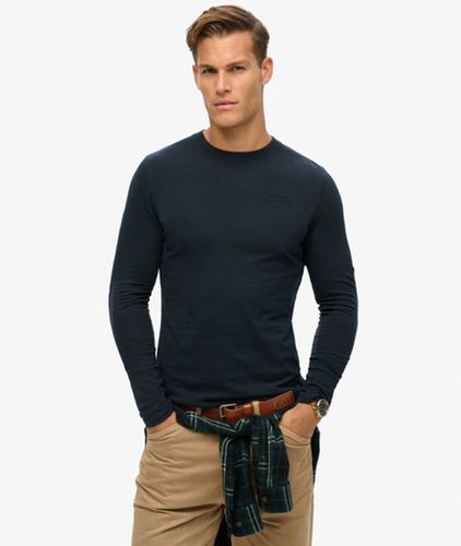 Men's Organic Cotton Vintage Logo Embroidered Top / Eclipse - Size: XL - Superdry - Modalova