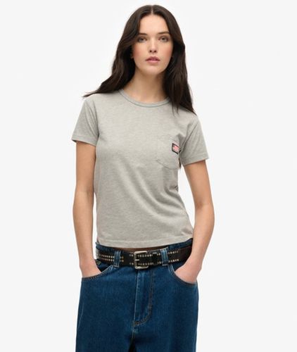 Women's Athletic Essential T-shirt mit Tasche - Größe: 40 - Superdry - Modalova