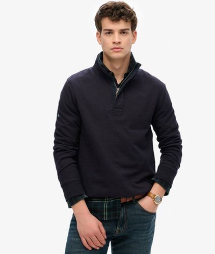 Herren Cotton Classics Jersey Sweatshirt mit Reißverschluss - Größe: L - Superdry - Modalova