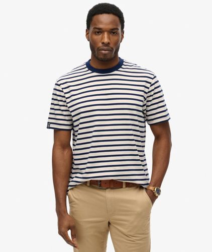 Men's Merchant T-shirt mit Streifen - Größe: L - Superdry - Modalova
