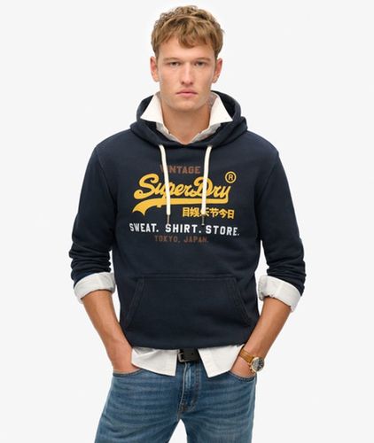 Men's Vintage Logo Cali Relaxed Hoodie / Eclipse - Size: M - Superdry - Modalova