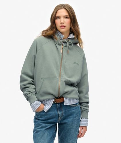 Damen Übergroße Essential Logo Raglan-kapuzenjacke - Größe: 42 - Superdry - Modalova
