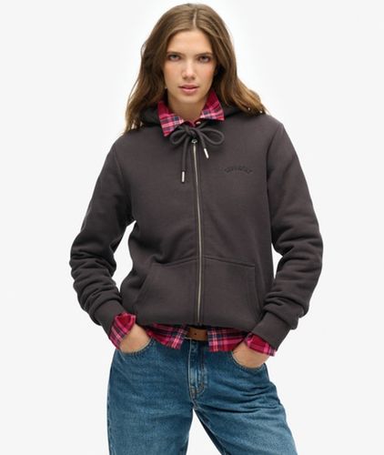 Women's Borg-gefütterter Hoodie mit Reißverschluss - Größe: 40 - Superdry - Modalova