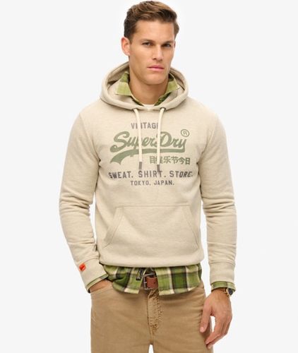 Herren Lässiges Vintage Logo Heritage Hoodie - Größe: XL - Superdry - Modalova