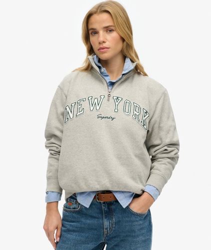 Damen Athletic Essentials Sweatshirt mit Applikation - Größe: 36 - Superdry - Modalova