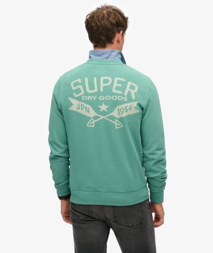 Men's Lässiges, Einfarbiges Lo-fi Outdoor Rundhals-sweatshirt - Größe: M - Superdry - Modalova