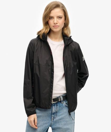 Damen Windbreaker-jacke mit Kapuze und Logo - Größe: 36 - Superdry - Modalova