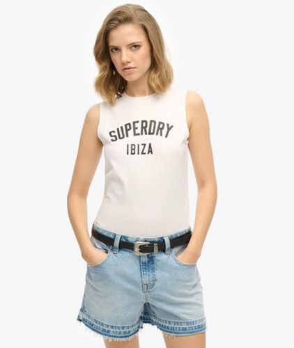 Women's Sport Luxe Fitted Tank Top / Brilliant - Size: 8 - Superdry - Modalova