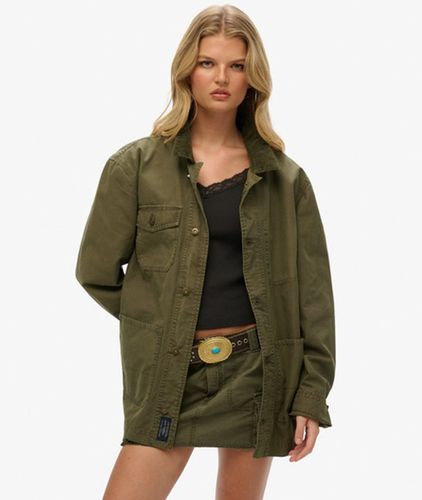 Women's The Merchant Store - OverGröße-arbeitsjacke aus Baumwolle - Größe: L - Superdry - Modalova