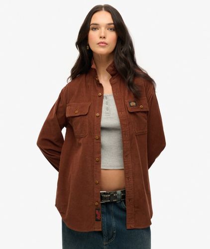 Women's Workwear-hemd aus Cord in Übergröße - Größe: XL - Superdry - Modalova