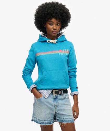 Damen Hoodie mit Regenbogenstreifen - Größe: 40 - Superdry - Modalova