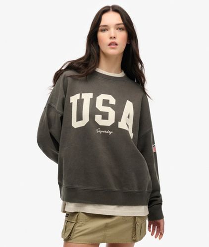 Women's Athletic Essentials Relaxed Sweatshirt mit Rundhalsausschnitt - Größe: 44 - Superdry - Modalova