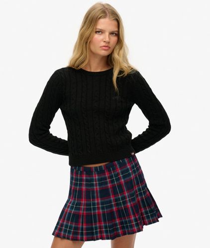 Damen Essentials Pullover mit Schmalem Zopfstrickdesign - Größe: 44 - Superdry - Modalova