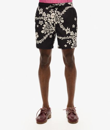 Herren 17-Zoll Badeshorts aus Recyceltem Material mit Hawaii-print - Größe: S - Superdry - Modalova