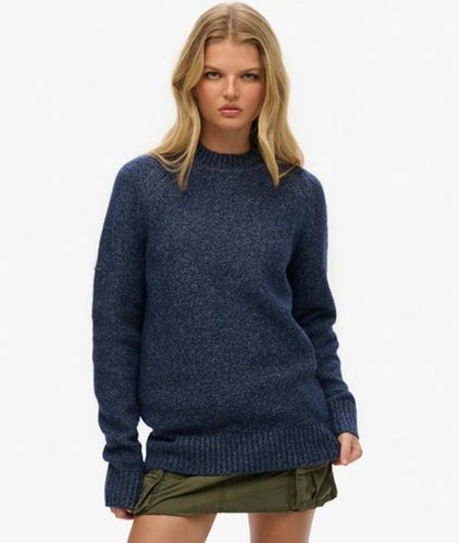 Damen Grob Gestrickter, übergroßer Pullover mit Raglanärmeln - Größe: Xxl - Superdry - Modalova