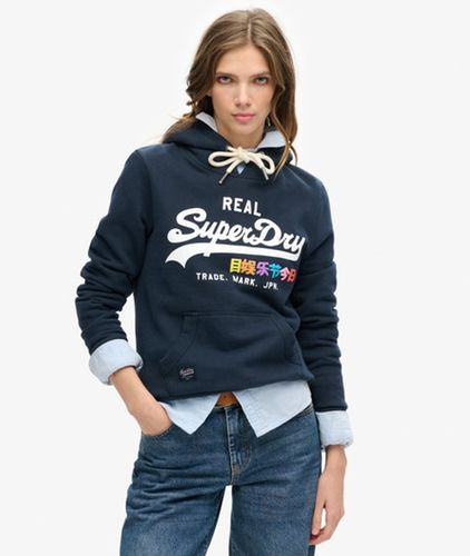 Women's Vintage Logo Pop Hoodie / Eclipse - Size: 14 - Superdry - Modalova