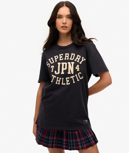 Damen Übergroßes Vintage Athletic Kurzarm-t-shirt - Größe: L - Superdry - Modalova