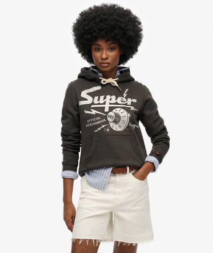 Women's Band Merch Hoodie Black / Vintage Black - Size: 14 - Superdry - Modalova