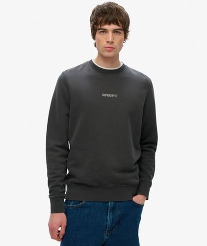 Men's Micro Rundhals-sweatshirt mit Logo - Größe: M - Superdry - Modalova