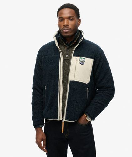 Men's Vintage Retro Full Zip Fleece / Eclipse - Size: L - Superdry - Modalova