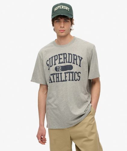Men's Athletic Essential T-shirt Grey / Grey Marl - Size: Xxl - Superdry - Modalova