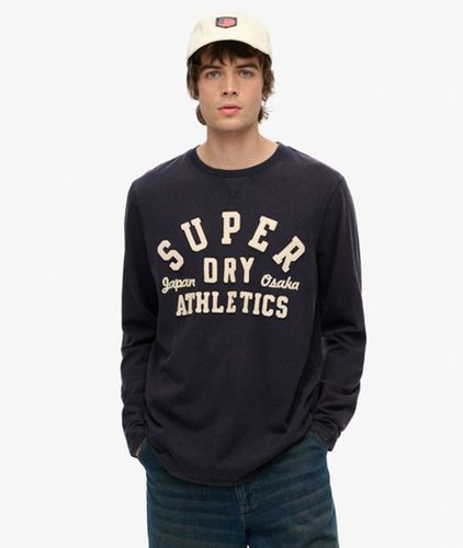 Men's Vintage Athletic Long Sleeve Top / Eclipse - Size: M - Superdry - Modalova