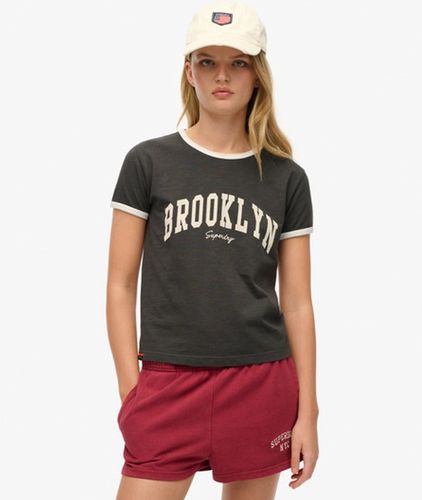 Damen Tailliertes Athletic Essential Ringer-t-shirt - Größe: 40 - Superdry - Modalova