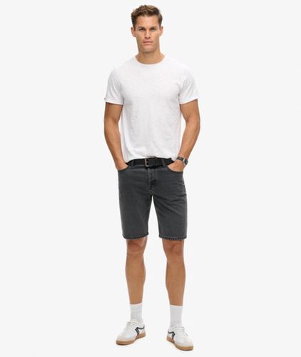 Men's Vintage Straight Shorts Black / Wisconsin Washed Black - Size: 36 - Superdry - Modalova