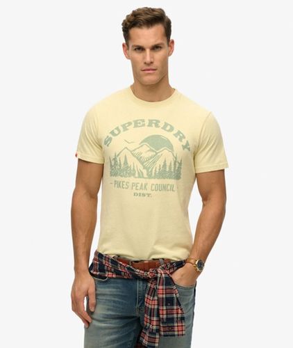 Herren Locker Geschnittenes Einfarbiges Lo-fi Outdoor T-shirt - Größe: L - Superdry - Modalova
