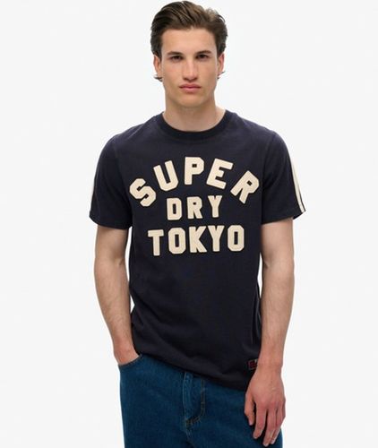 Men's Vintage Athletic Stripe T-shirt / Eclipse - Size: S - Superdry - Modalova