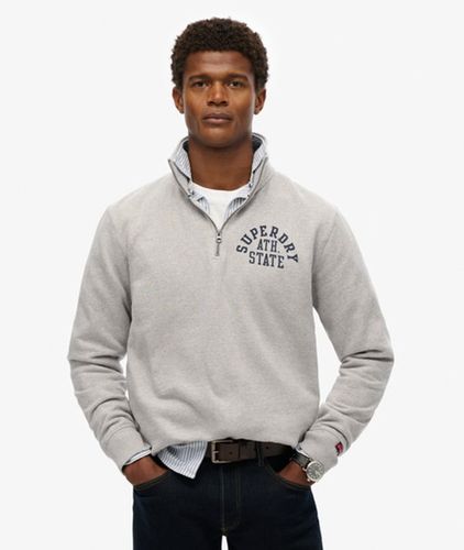 Herren Athletic Essentials Sweatshirt mit Halbem Reißverschluss - Größe: L - Superdry - Modalova