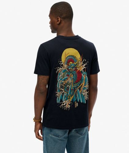 Men's Vintage Logo Tokyo Relaxed T-shirt / Eclipse - Size: L - Superdry - Modalova