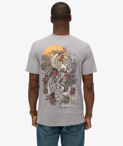Herren Lässiges Vintage Tokyo T-shirt mit Logo - Größe: L - Superdry - Modalova